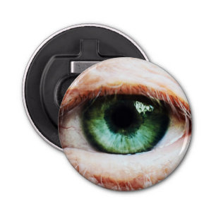 Scary Eyeball & Halloween Green Eye/spooky zombie Button Flesopener