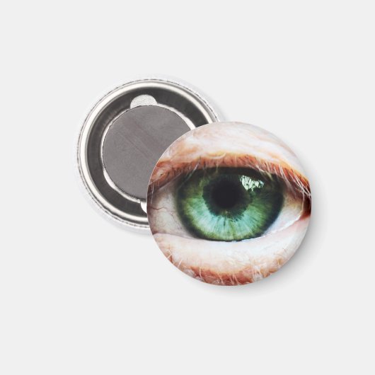 Scary Eyeball & Halloween Green Eye/spooky zombie Magneet (Voorkant / Achterkant)