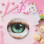 Scary Eyeball & Halloween Green Eye/spooky zombie Papieren Bordje (Feest)