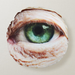 Scary Eyeball & Halloween Green Eye/spooky zombie Rond Kussen