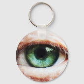 Scary Eyeball & Halloween Green Eye/spooky zombie Sleutelhanger (Voorkant)