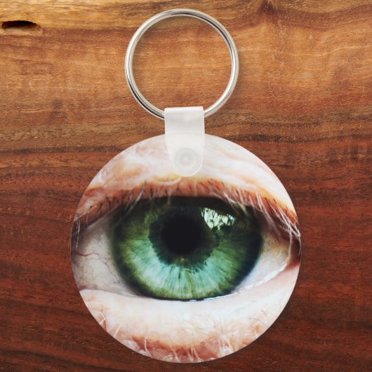 Scary Eyeball & Halloween Green Eye/spooky zombie Sleutelhanger (Achterkant)