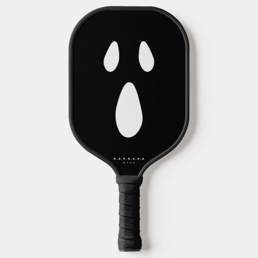 Scary Face Boo Ghost Funny Stylish Halloween Pickleball Paddle (Voorkant)