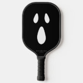 Scary Face Boo Ghost Funny Stylish Halloween Pickleball Paddle (Achterkant)
