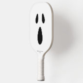 Scary Face Boo Ghost Funny Stylish Halloween Pickleball Paddle (Links)