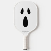 Scary Face Boo Ghost Funny Stylish Halloween Pickleball Paddle (Achterkant)