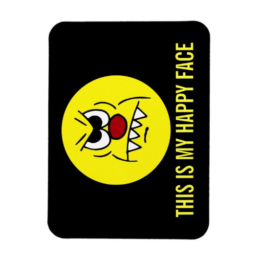 Scary Face Grumpey Magneet (Verticaal)