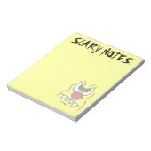 Scary Face Grumpey Notitieblok (Linkerzijde)