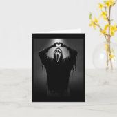 Scary Face Horror Ghost Heart Hands Creepy Hallowe Kaart (Gele Bloem)