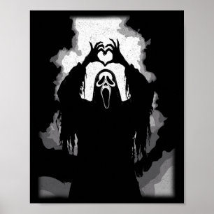 Scary Face Horror Poster Halloween