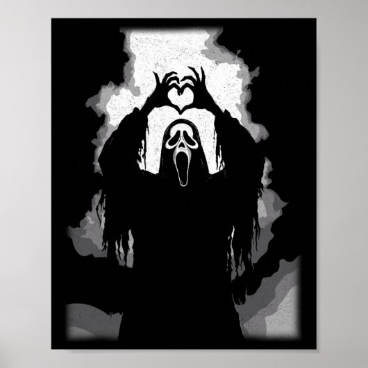 Scary Face Horror Poster Halloween (Voorkant)