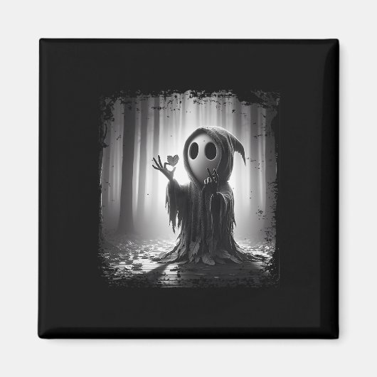 Scary Face Horror Poster Halloween Ghost Heart Sha Magneet (Voorkant)