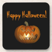 Scary Face Pumpkin Drink Onderzetter (Voorkant)