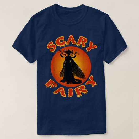 Scary Fairy Godmoeder Cool Halloween Trick of Trea T-shirt (Design voorkant)