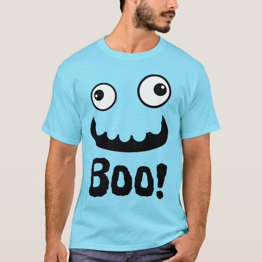 Scary Fanny Face Boo Halloween T-shirt (Voorkant)