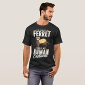 Scary Ferret Human Costume Halloween Women Mannen T-shirt (Voorkant volledig)