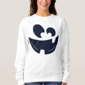 Scary Funny Face Halloween Ghost Trui (Voorkant)