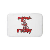 Scary Funny Halloween Clown Hockey Goalie Badmat (Voorkant)