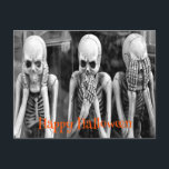 Scary Funny Skeletons Halloween Briefkaart<br><div class="desc">Mooie Enge Grappige Skeletten Halloween Briefkaart</div>