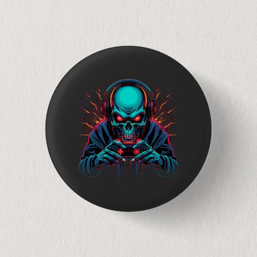 Scary Gamer Mode Active Amazing  Ronde Button 3,2 Cm (Voorkant)