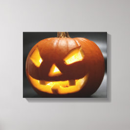 Scary Gap Tooth Halloween pomkin Canvas Afdruk