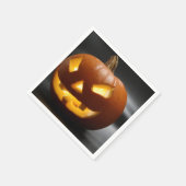 Scary Gap Tooth Halloween pomkin Servet (Hoek)