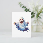 Scary ghost briefkaart (Staand voorkant)