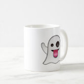 Scary Ghost Emoji Cool Fun Koffiemok (Voorkant rechts)