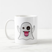 Scary Ghost Emoji Cool Fun Koffiemok (Links)