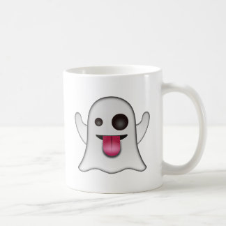 Scary Ghost Emoji Cool Fun Koffiemok