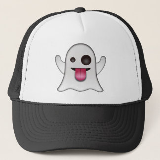 Scary Ghost Emoji Cool Fun Trucker Pet