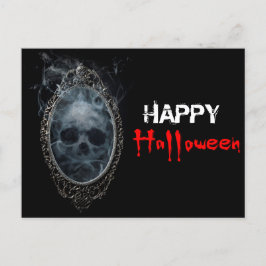 Scary Ghost Mirror Halloween  Briefkaart
