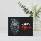 Scary Ghost Mirror Halloween  Briefkaart (Staand voorkant)