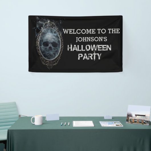 Scary Ghost Mirror Halloween Party Spandoek (Beurs)