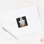 Scary Ghost Vierkante Sticker (Envelop)