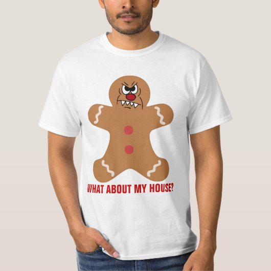 Scary GingerBrooMan Cookie T-shirt (Voorkant)