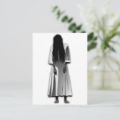 Scary Girl Briefkaart (Staand voorkant)