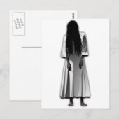 Scary Girl Briefkaart (Voorkant / Achterkant)