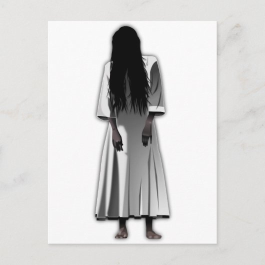 Scary Girl Briefkaart (Voorkant)