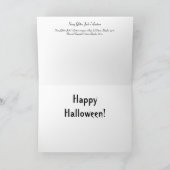 Scary Glitter Jack o' Lantern Kaart (Binnen)