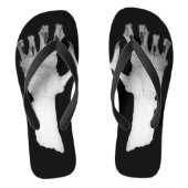 Scary gnarcose gruwelijke monsterkunst teenslippers (Voetbed)