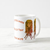 Scary Goblin Tombstone Halloween Persoonlijk Koffiemok (Voorkant rechts)