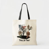 Scary Goblins Creatures Ogre Halloween Tote Bag (Voorkant)