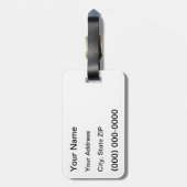 Scary Gothic Edgar Allen Poe Quote Bagagelabel (Achterkant verticaal)