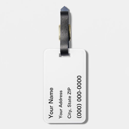 Scary Gothic Edgar Allen Poe Quote Bagagelabel (Achterkant verticaal)