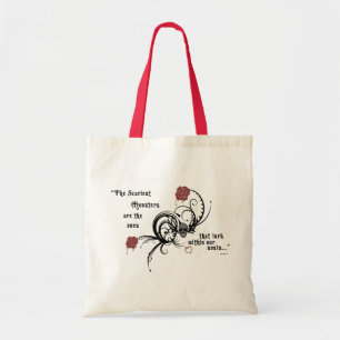 Scary Gothic Edgar Allen Poe Quote Canvas tas