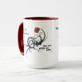 Scary Gothic Edgar Allen Poe Quote Mok (Voorkant links)