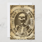 Scary  gothic Spooky Halloween Kaart (Achterkant)