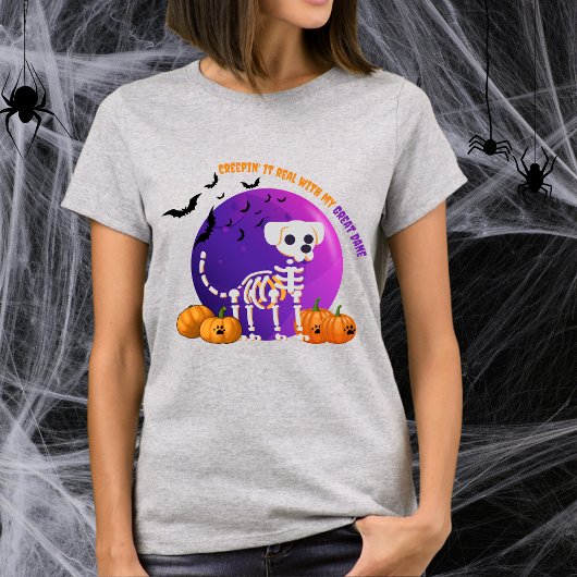 Scary Great Dane Halloween Full Moon T-shirt