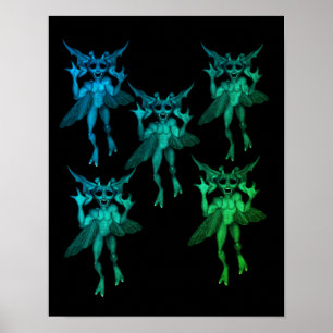 Scary Gremlins Halloween Poster